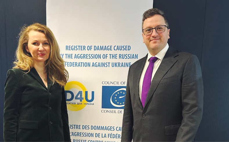 Minister of Justice of Latvia Visits Register of Damage for Ukraine